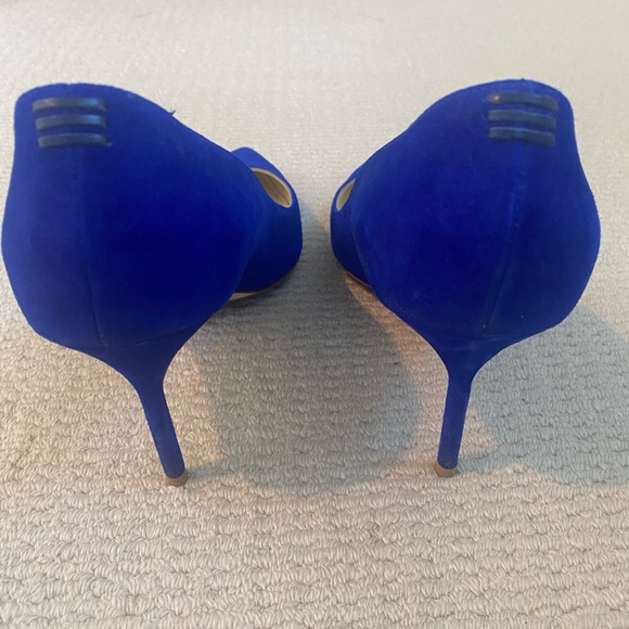 Sarah Flint Perfect Pump 85 Atlantic Suede - Picture 3 of 8